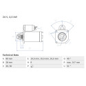 Motor de partida BOSCH 0 986 021 000