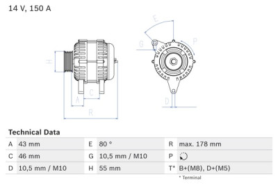 Alternador BOSCH 0 986 041 930