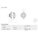 Alternador BOSCH 0 986 048 740