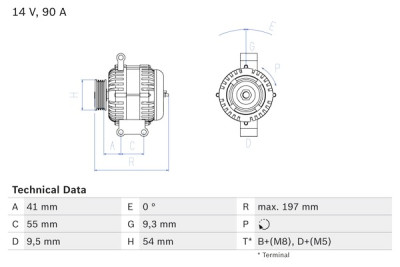Alternador BOSCH 0 986 048 771