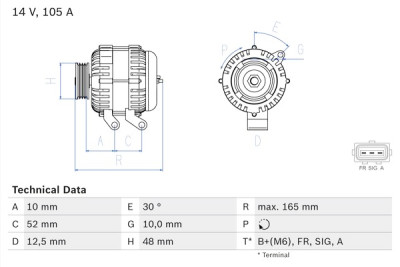 Alternador BOSCH 0 986 080 440