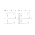 Jogo de 4 pastilhas de travão