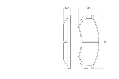Jogo de 4 pastilhas de freio BOSCH 0 986 460 981