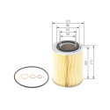 Filtro de óleo BOSCH 1 457 429 735