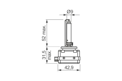 Lâmpada, farol alto BOSCH 1 987 302 907