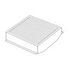 Filtro de ar de cabine BOSCH 1 987 431 011