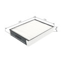 Filtro de ar de cabine BOSCH 1 987 432 256