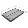 Filtro de ar de cabine BOSCH 1 987 432 482