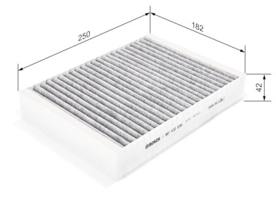 Filtro de ar de cabine BOSCH 1 987 432 536