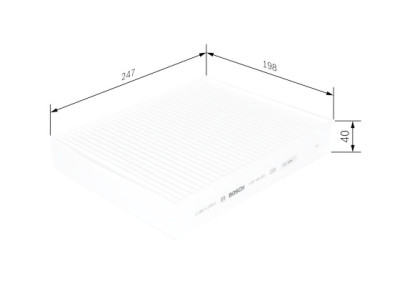 Filtro de ar de cabine BOSCH 1 987 435 003