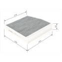 Filtro de ar de cabine BOSCH 1 987 435 505