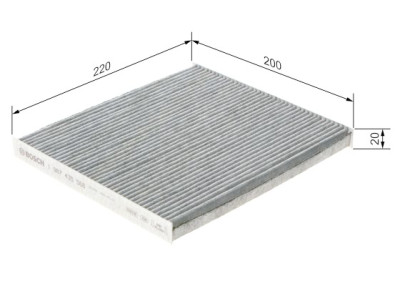 Filtro de ar de cabine BOSCH 1 987 435 566
