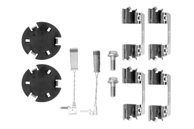 Kit de acessórios, pastilhas de travão