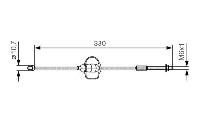 Cabo de aço, travão de estacionamento