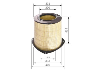 Filtro de ar BOSCH F 026 400 207