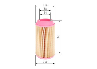 Filtro de ar BOSCH F 026 400 238