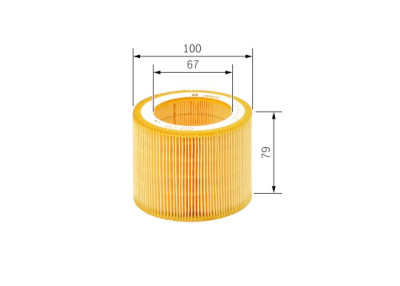 Filtro de ar BOSCH F 026 400 253