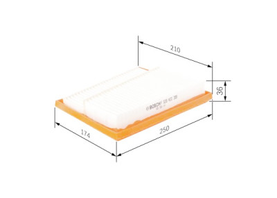 Filtro de ar BOSCH F 026 400 388