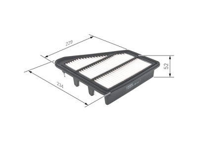 Filtro de ar BOSCH F 026 400 453