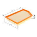Filtro de ar BOSCH F 026 400 586