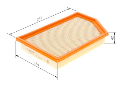 Filtro de ar BOSCH F 026 400 586
