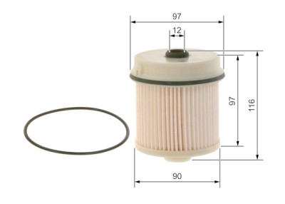 Filtro de combustível BOSCH F 026 402 216