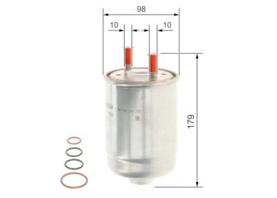 Filtro de combustível BOSCH F 026 402 234