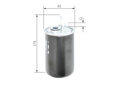 Filtro de combustível BOSCH F 026 402 827