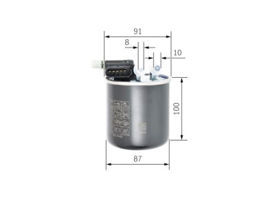 Filtro de combustível BOSCH F 026 402 836