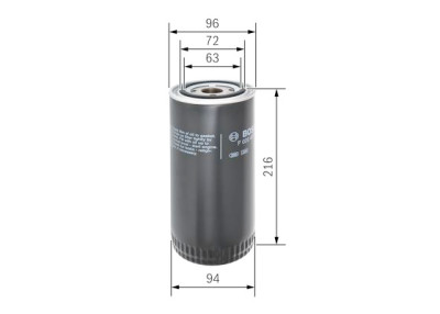 Filtro de óleo BOSCH F 026 407 110