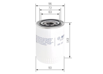 Filtro de óleo BOSCH F 026 407 121