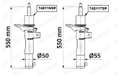 Amortecedor MONROE 742116SP