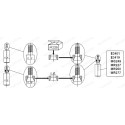 Jogo de parafusos,  mola/amortecedor/caixa rolamento da roda ADAPTOR KIT