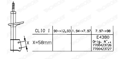 Amortecedor MONROE G7485