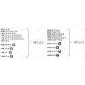 Suporte de apoio do conjunto mola/amortecedor MOUNTING KIT