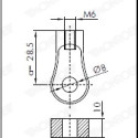 Mola pneumática, capot do motor