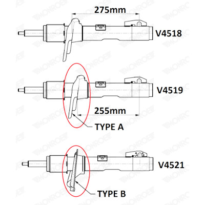 Amortecedor MONROE V4519