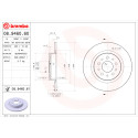 Jogo de discos de freio BREMBO COATED DISC LINE 08.9460.61