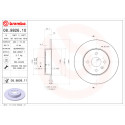 Jogo de discos de freio BREMBO 08.9826.10