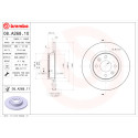 Conjunto de discos de freio BREMBO 08.A268.10
