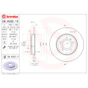BREMBO COATED DISC LINE 08.A332.11 Conjunto de discos de freio