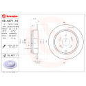 Conjunto de discos de freio BREMBO 08.A871.10