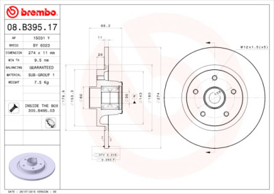 Disco de freio BEARING DISC LINE