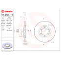Jogo de 2 discos de freio BREMBO 09.5125.10