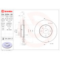 Jogo de discos de freio BREMBO 09.5254.20