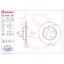 Conjunto de discos de freio BREMBO 09.5457.30