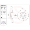Jogo de discos de freio BREMBO 09.5724.10