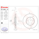 Jogo de discos de freio BREMBO 09.5801.10