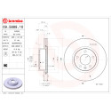 Jogo de discos de freio BREMBO 09.5889.10