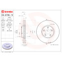 Conjunto de discos de freio BREMBO 09.6708.10